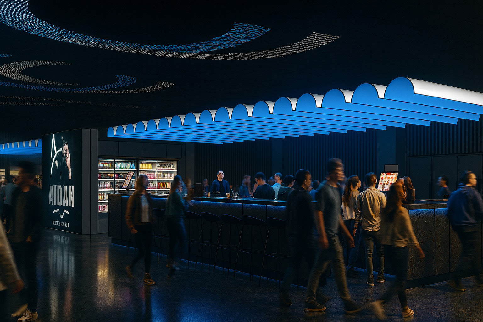aidan bar — the concourse between sets